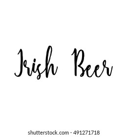 Irish Beer Lettering