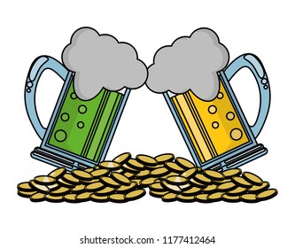 Irish beers and coins
