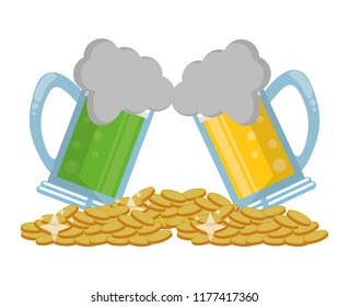 Irish beers and coins