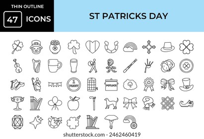 Irish Celebration Icons: Perfect for St. Patrick's Day Parties, Parades, and Decorations