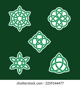 Irish Celtic knot vector stickers