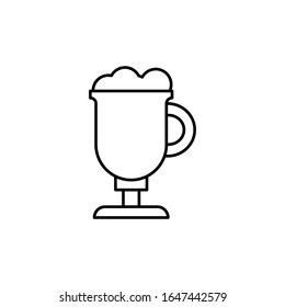 Irish coffee, drink icon. Simple line, outline vector elements of Patrick's day icons for ui and ux, website or mobile application