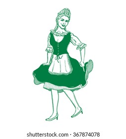 Irish dancing girl 