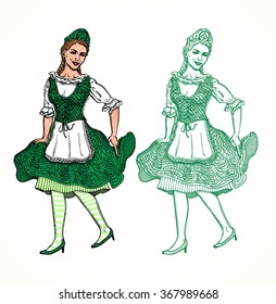 Irish dancing girl 