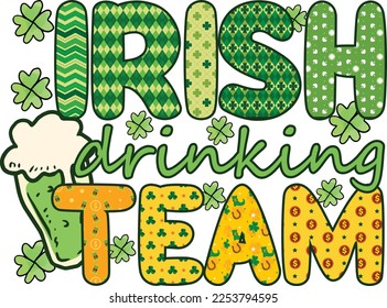 Irish drinking teamSt. Patrick's Day Sublimation T-shirt