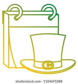 Irish elf hat with calendar saint patrick