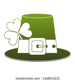 Irish elf hat element green lines