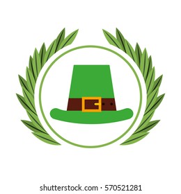 Irish elf hat icon vector illustration design
