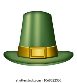 Irish elf hat isolated icon