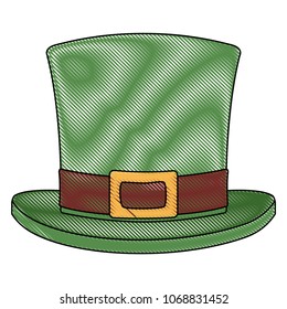 Irish elf hat isolated icon