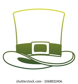 Irish elf hat isolated icon