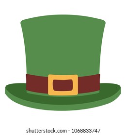 Irish elf hat isolated icon