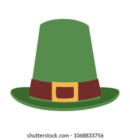 Irish elf hat isolated icon