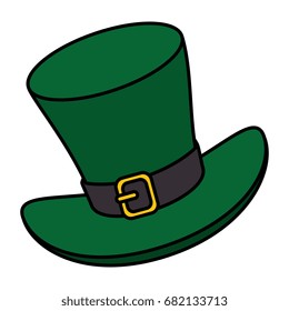 Irish elf hat isolated icon