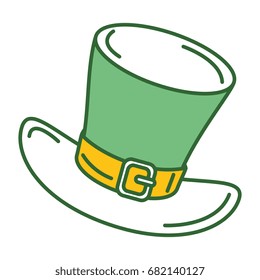 Irish elf hat isolated icon