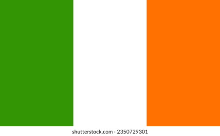 Irish flag background. Ireland background. Vector.