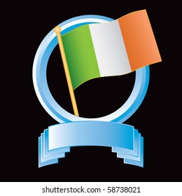 irish flag blue display
