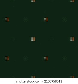 Irish flag and clover leaf background - vector background