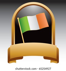 irish flag gold display