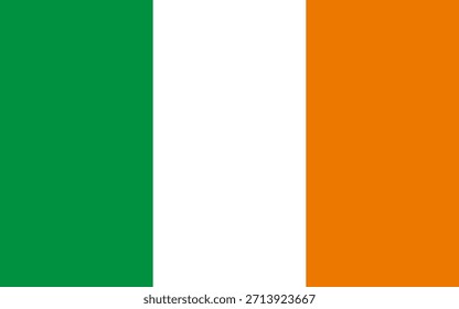 Ícone de bandeira irlandesa em alta qualidade usado no país da Irlanda