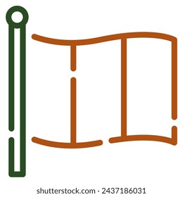 Icono de bandera irlandesa para web, aplicación, infografía, etc