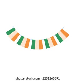Irish flag on clover leaf background For St. Patrick's Day Party Decorations