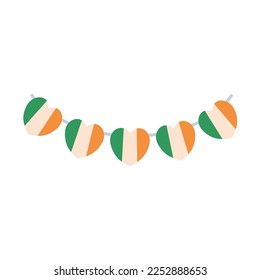 Irish flag on clover leaf background For St. Patrick's Day Party Decorations