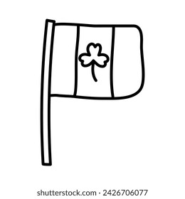 Irish Flag at the St. Patrick's Day Festival