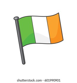 Irish flag. St. Patrick's day. Vector images for your business and design