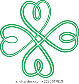 Irish Four Leaf Clover Patrick's Day.