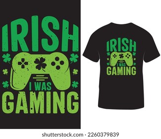 Irish I spielte in Patricks Day T-Shirt Design