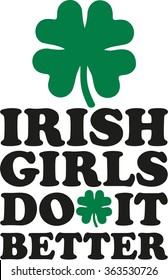 Irish girls do it better with four leaf clover