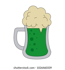 Irish green beer