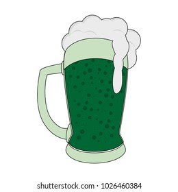 Irish green beer