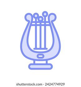 Irish Harp icon, harp, irish, symbol, music duotone line icon, editable vector icon, pixel perfect, illustrator ai file