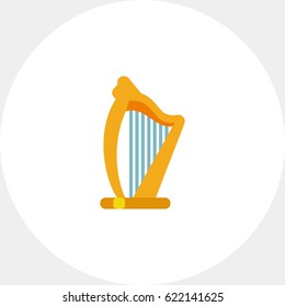 Irish harp vector icon