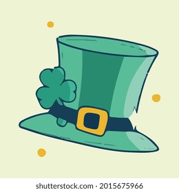 Irish hat flat vector art