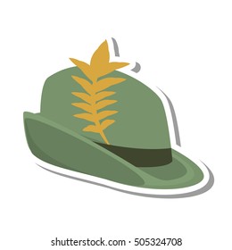 Irish hat isolated icon vector illustration design