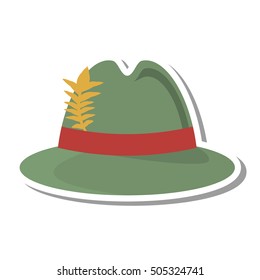 Irish hat isolated icon vector illustration design