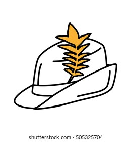 Irish hat isolated icon vector illustration design