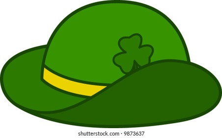 irischer Hut mit Shamrock