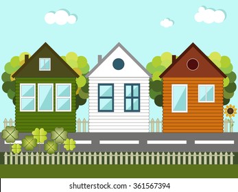 Irish Houses, Irish Flag, Saint Patrick's Day