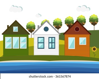Irish Houses, Irish Flag, Saint Patrick's Day