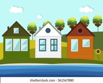 Irish Houses, Irish Flag, Saint Patrick's Day