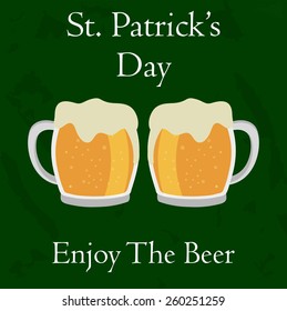 Irish for leaf lucky clovers background for Happy St. Patrick's Day.