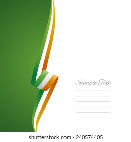 Irish left side brochure cover vector