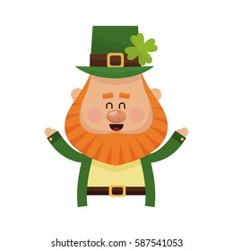 irish leprechaun icon  