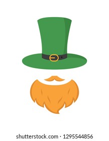 Irish leprechaun icon. Saint Patrick's Day concept. Vector illustration.