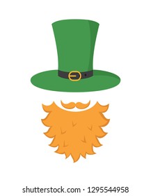 Irish leprechaun icon. Saint Patrick's Day concept. Vector illustration.
