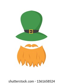 Irish leprechaun icon. Saint Patrick's Day concept. Vector illustration.